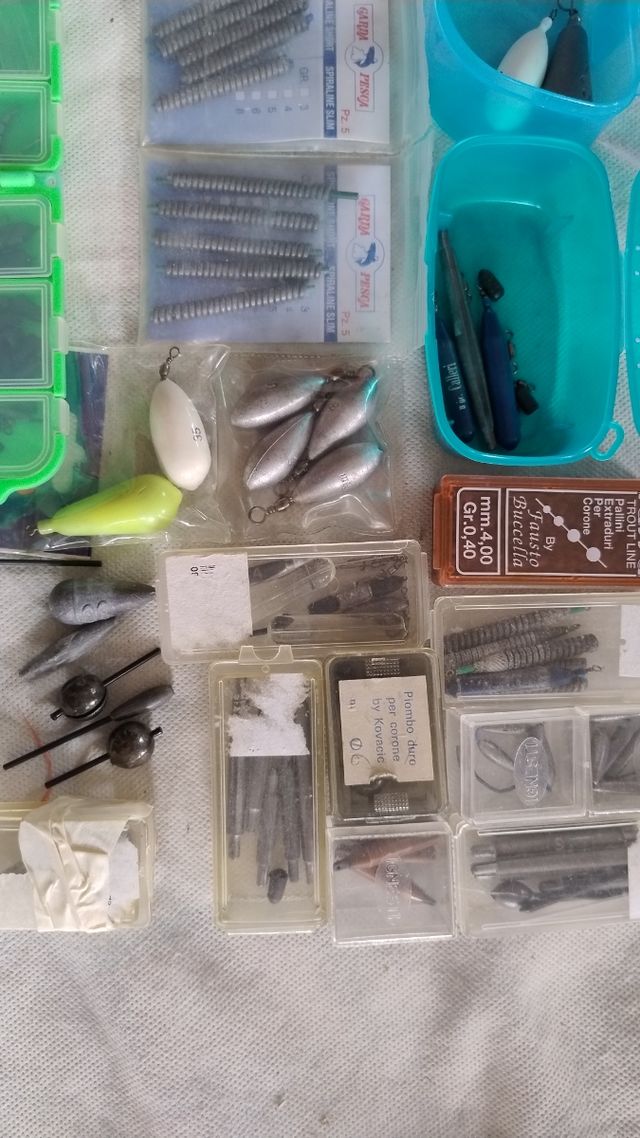 Piombi da pesca assortiti