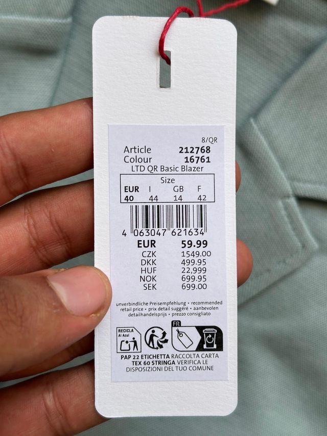 Street One Blazer Básico Gris Claro (EUR 40)