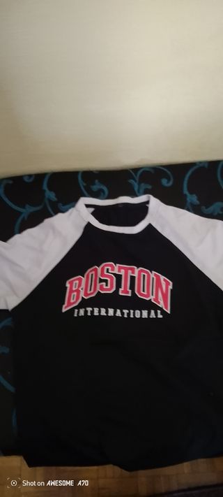Camiseta Boston International manga ranglán