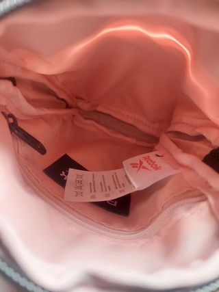 Bolsito Reebok Negro y Rosa