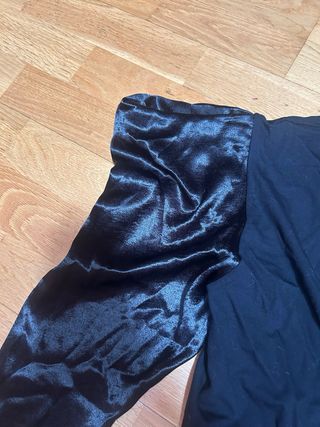 Top Uterqüe Negro inspiracion Yves Saint Laurent