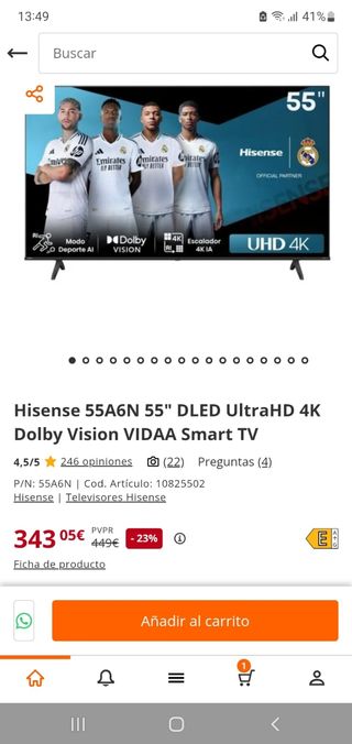 TV Hisense 55