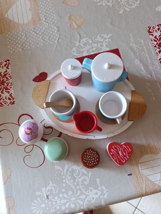 Set da tè in legno per bambini