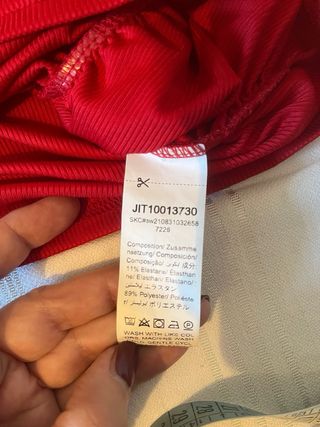 Top manica lunga Shein rosso taglia S