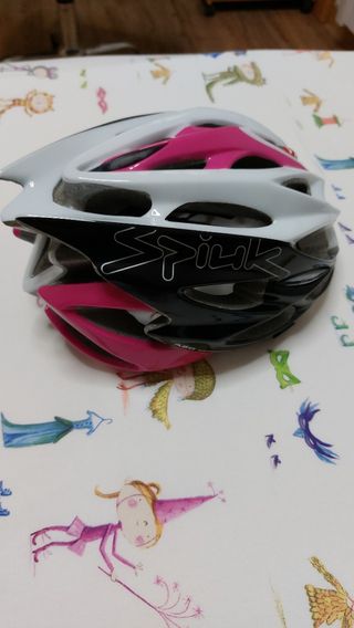 Casco Bicicleta Mujer Spik - Blanco/Rosa