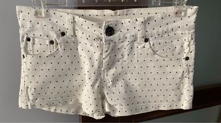 Shorts blancos lunares negros Talla 38