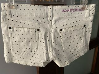 Shorts blancos lunares negros Talla 38