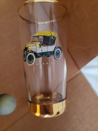 Vasos de tubo con diseño de barco y coches