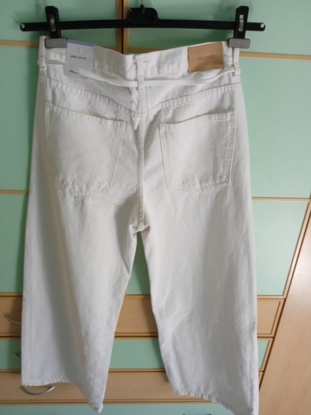 Pantaloni jeans PULL&BEAR bianchi donna