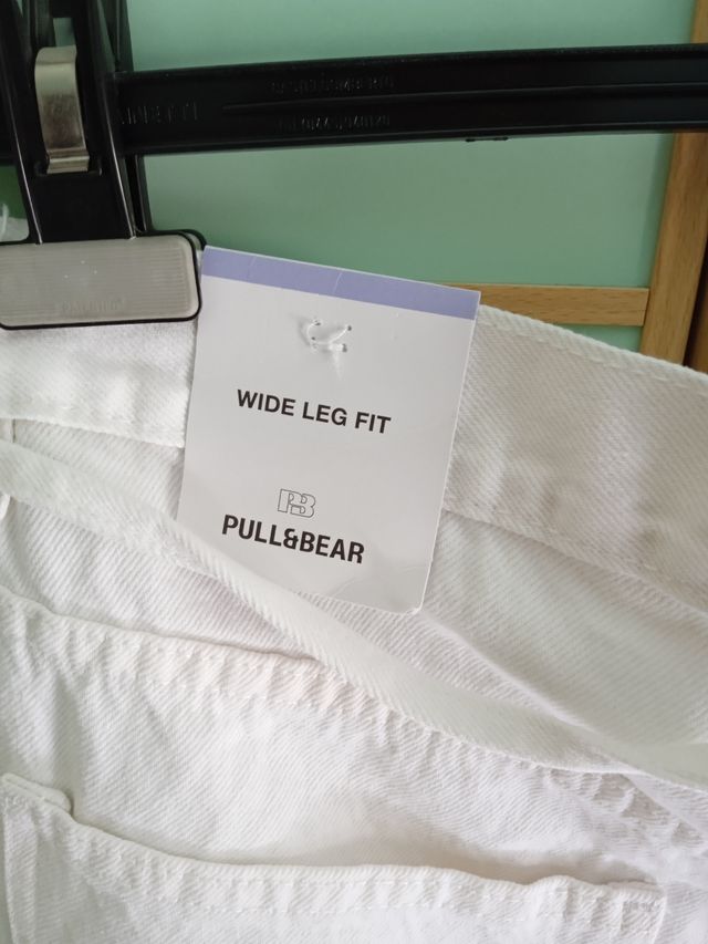 Pantaloni jeans PULL&BEAR bianchi donna