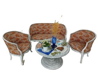Sofá y 2 Sillones Vintage Restaurados