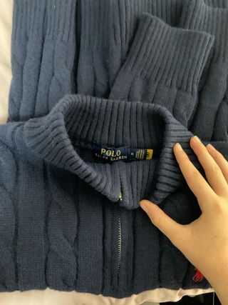 Jersey Ralph Lauren Azul Cable Knit