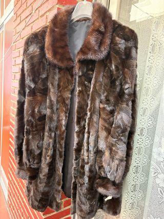Chaquetón de piel para mujer