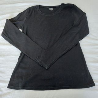 Camiseta Oysho Negra Manga Larga Talla L