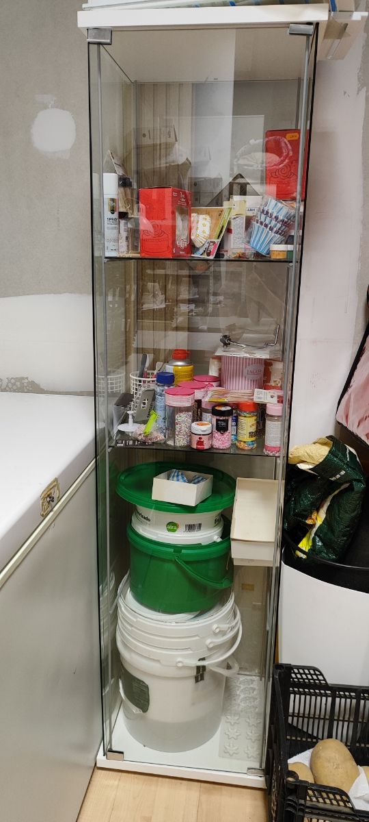 Expositor de cristal 170 cm de alto