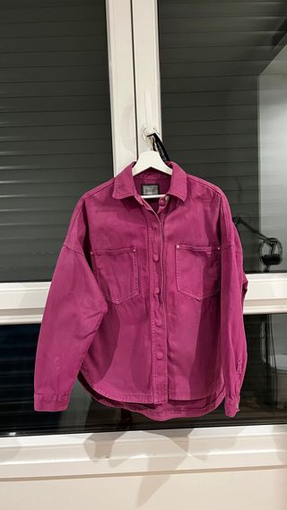 Sobrecamisa oversize morada 