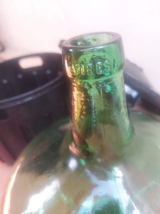 Garrafón grande JAMOMPO cristal verde