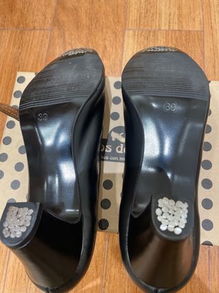 Zapatos Flamenco Tacón Negro