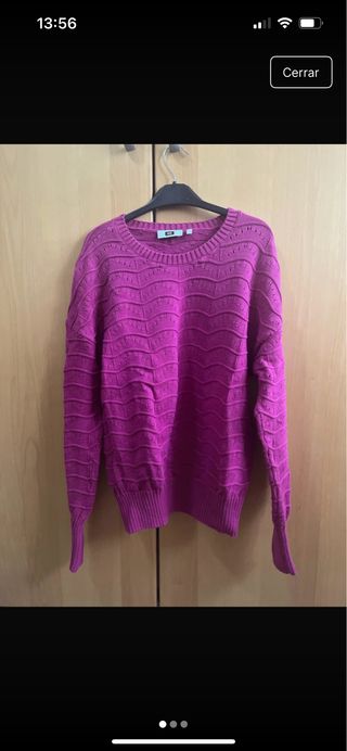 Jersey rosa tejido