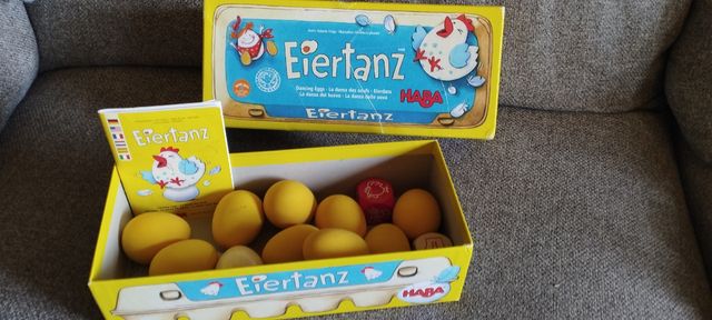 Juego Eiertanz HABA Huevos Bailando
