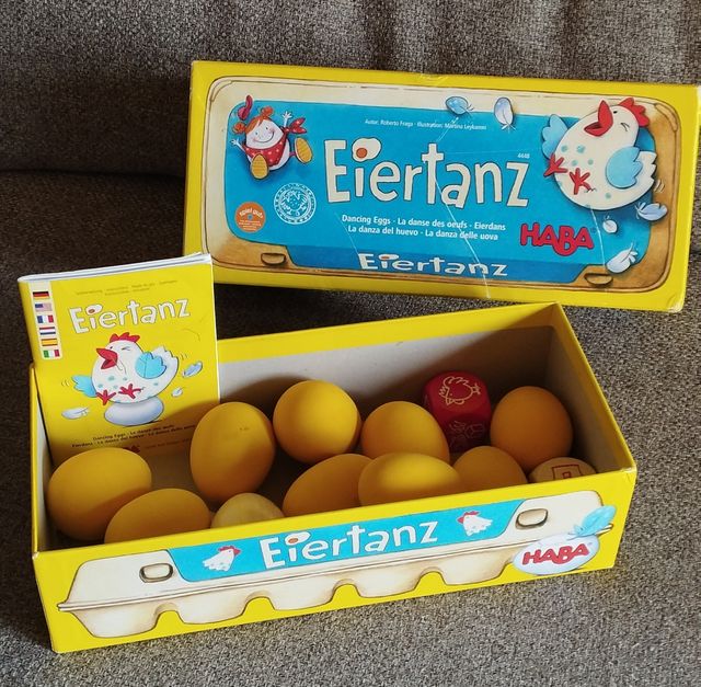 Juego Eiertanz HABA Huevos Bailando