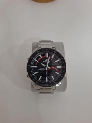 Reloj Casio Edifice Hombre Negro y Plateado