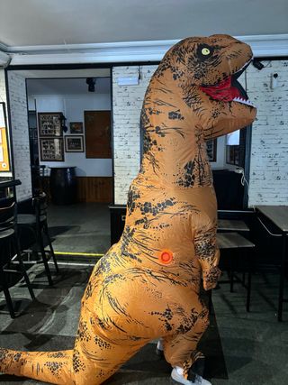 Disfraz Dinosaurio T-Rex Hora Loca Boda y Monos