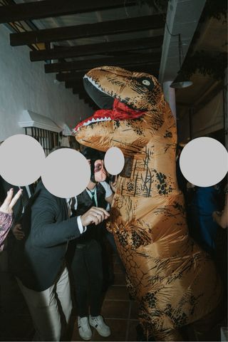 Disfraz Dinosaurio T-Rex Hora Loca Boda y Monos