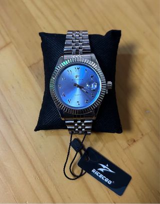 Reloj RICEGO Hombre Azul y Plateado