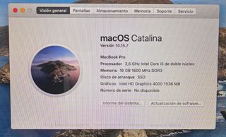 MacBook Pro 9,2 16GB 1 TB + cargador original 