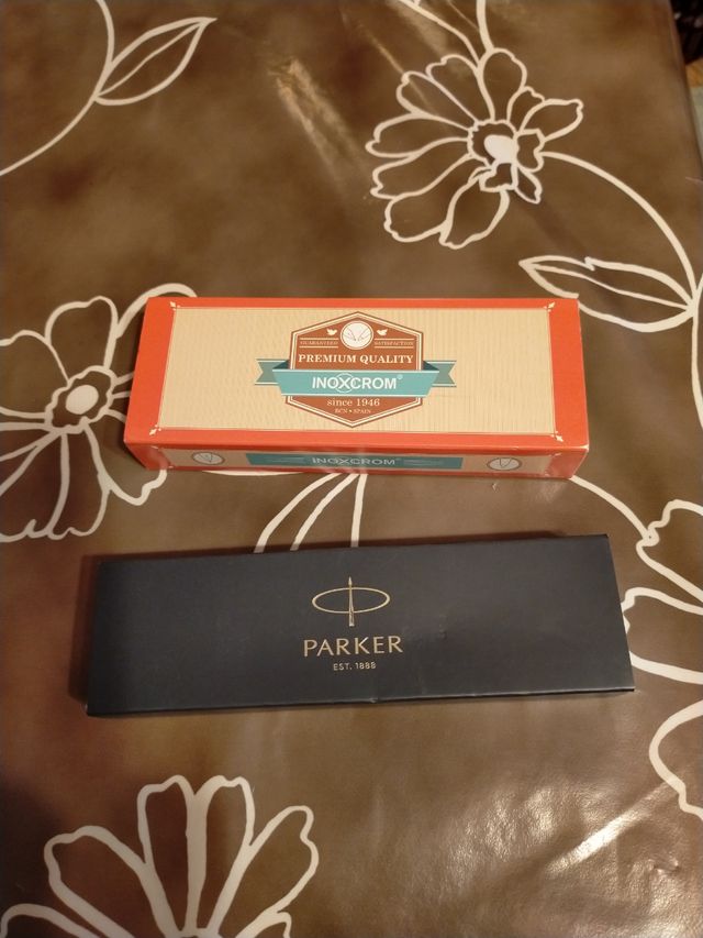 Juego de bolígrafos Parker Inoxcrom sin estrenar