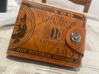 Cartera estilo billete 100 USD