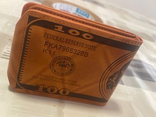 Cartera estilo billete 100 USD