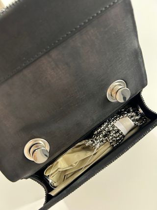 Bolso negro fiesta pedrería ZARA