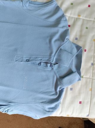 Polo azul tipo top