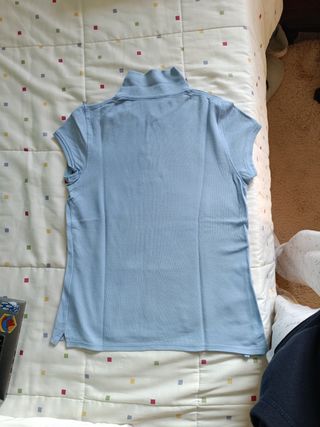 Polo azul tipo top