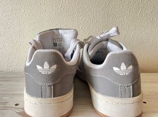 Zapatillas Adidas Campus Mujer Gris Blanco