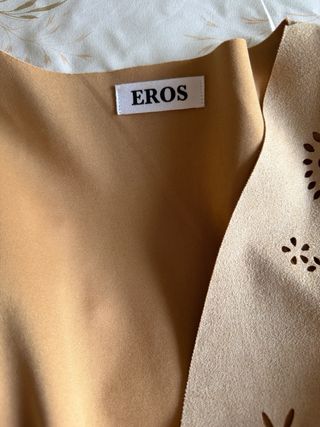 Chaleco EROS con flecos y detalles calados