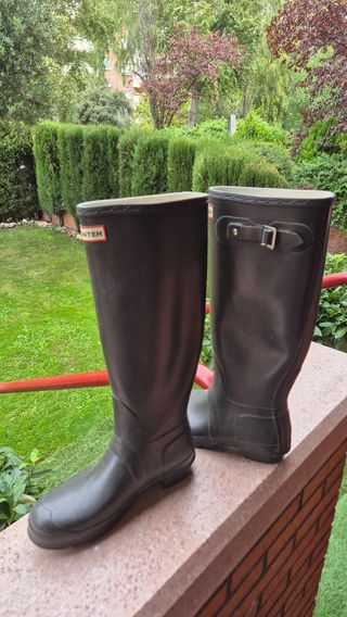 Botas de agua Hunter verde oliva talla 39