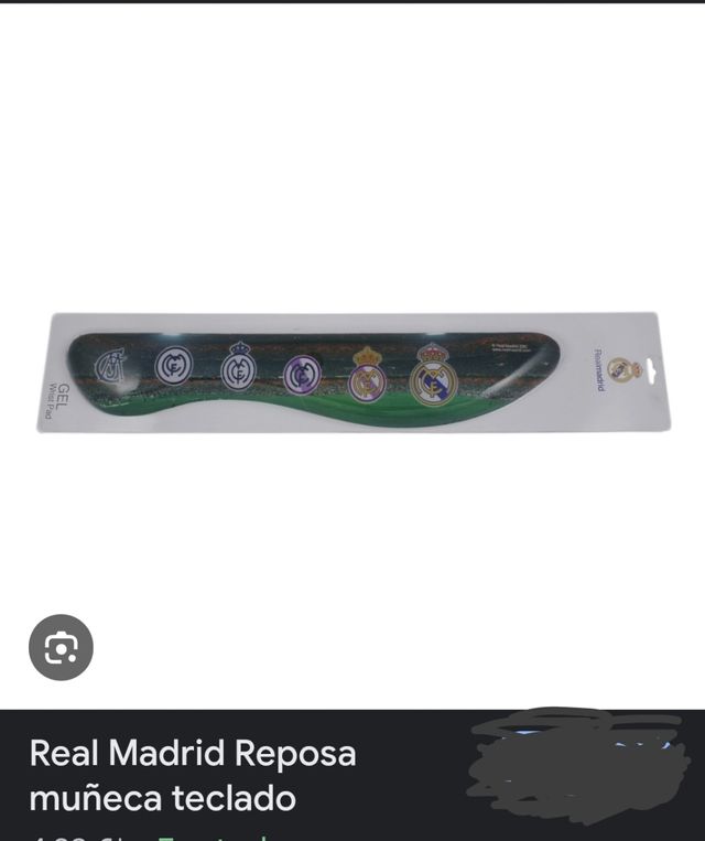 Reposamuñecas Gel Teclado Real Madrid