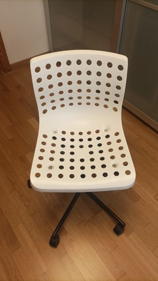 Silla de escritorio giratoria Ikea blanca