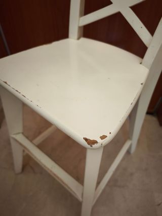 Silla alta Ingolf Ikea madera blanca (usada)