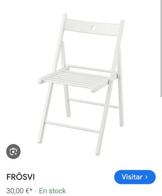 Conjunto 5 Sillas Frösvi Ikea Blancas