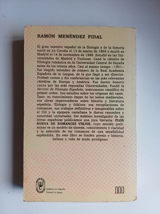 Flor Nueva de Romances Viejos - Menéndez Pidal