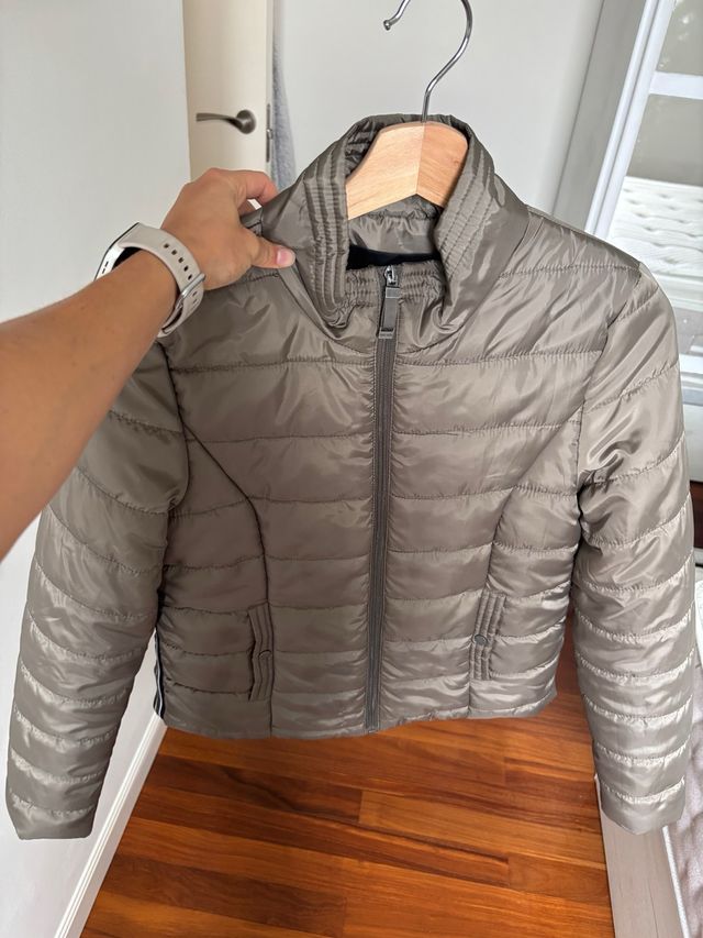 Chaqueta acolchada verde