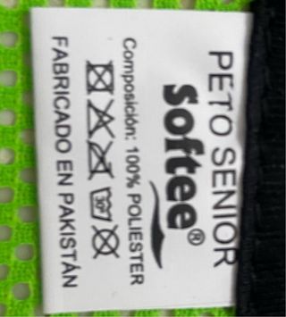 Petos deportivos verdes
1x5€ 3x10€ 