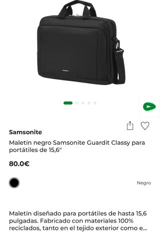 Maletín Samsonite Negro