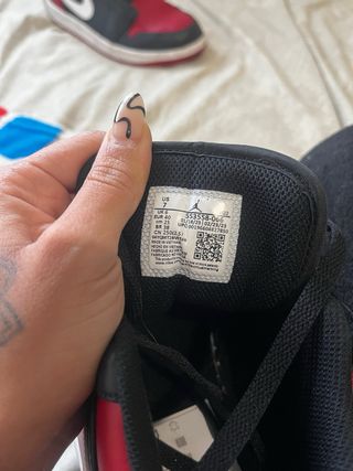 Air Jordan 1 Low Negro Rojo