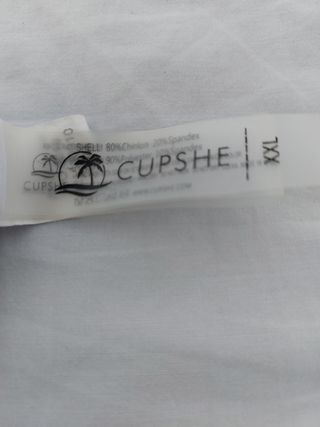 Bañador dos piezas azul y amarillo