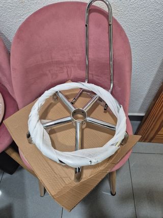 Silla de trabajo giratoria con respaldo